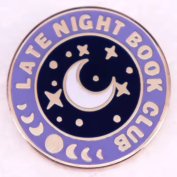 Unbranded Jewelry - Cute Late Night Book Club Enamel Pin Gift